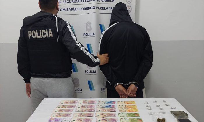 F. Varela: Oficiales de la Comisaría N°1 detuvieron a traficante de drogas